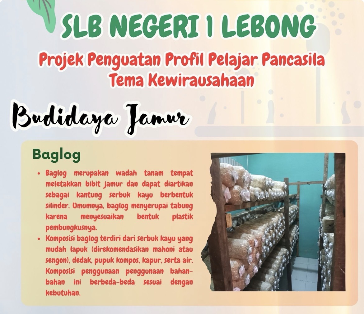 Budidaya Jamur Tiram SLB N 1 Lebong Menumbuhkan Semangat Berwirausaha Siswa Berkebutuhan Khusus